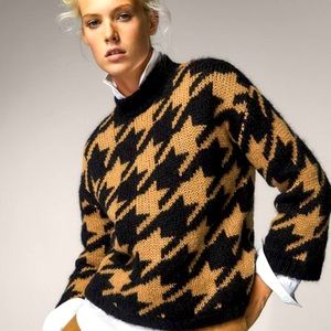 Massimo Dutti XS like new Houndstooth pattern